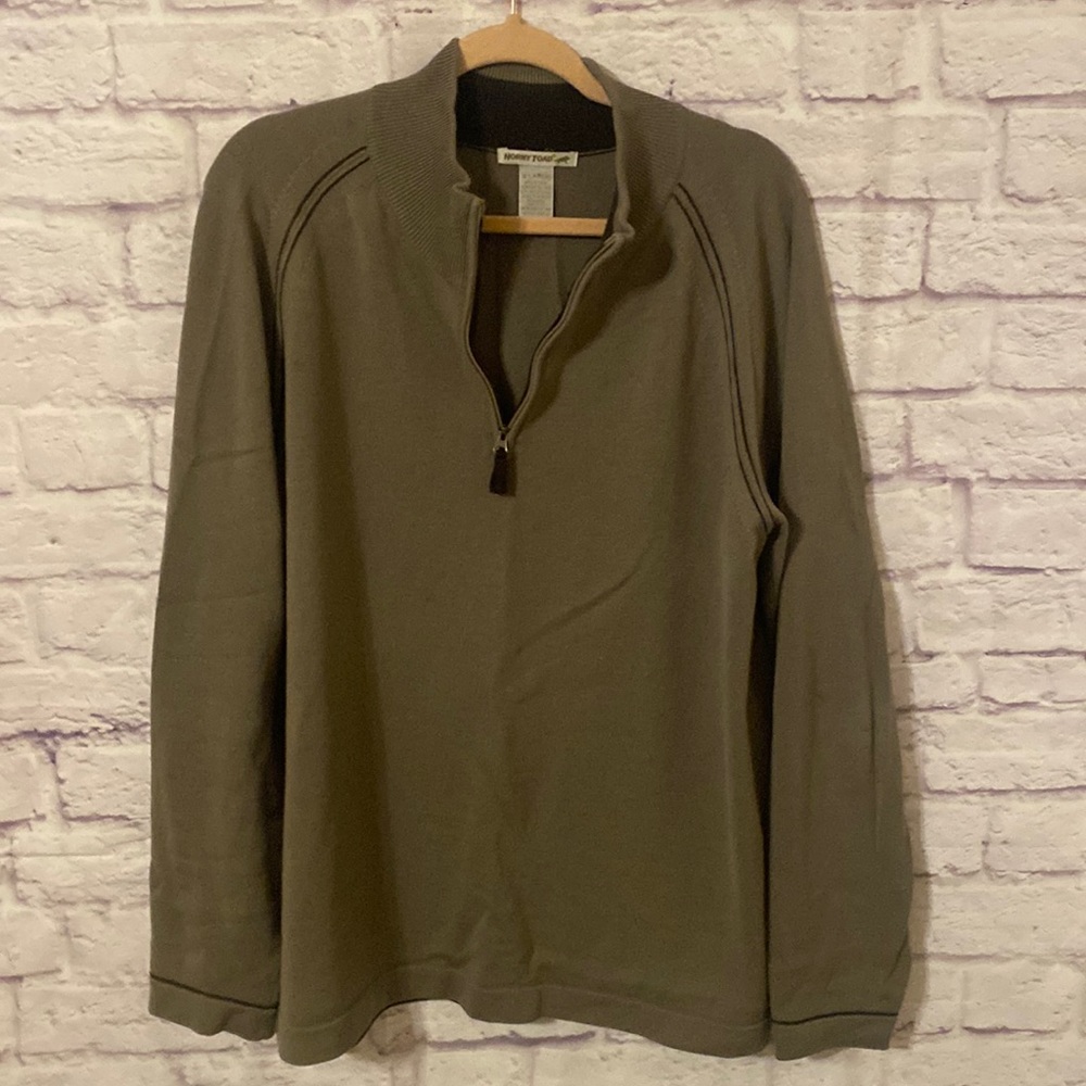 Horny Toad 100% merino wool half-zip pullover